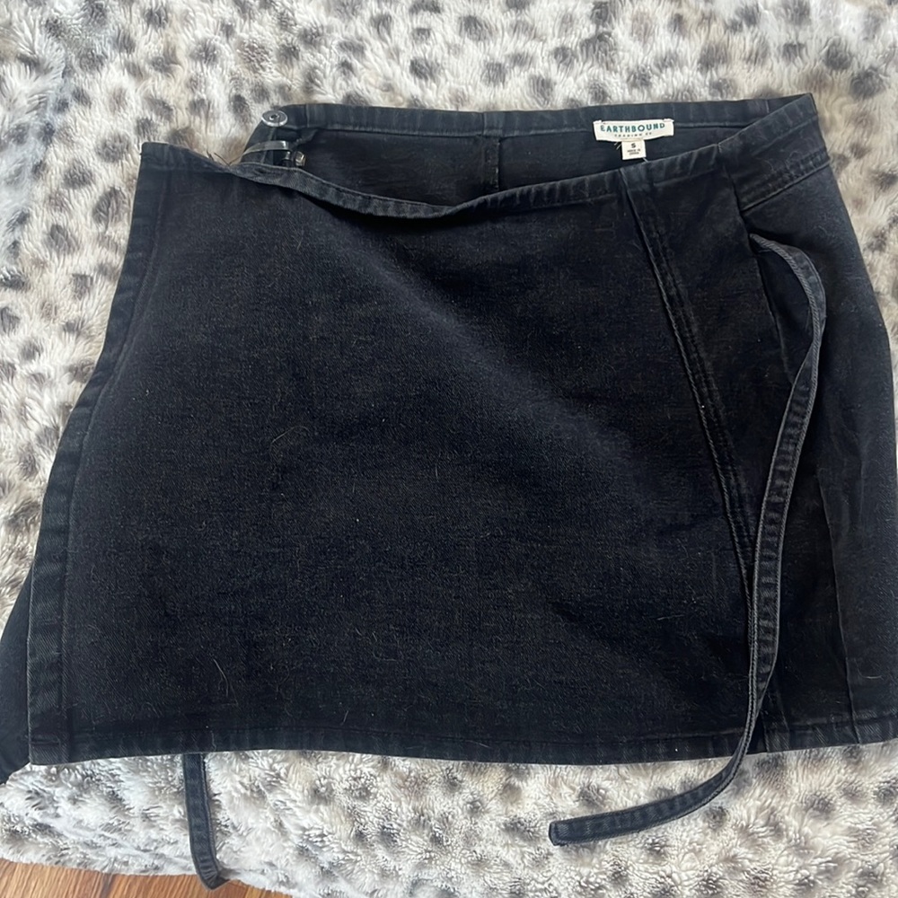 Earthbound Black Denim Jean shorts